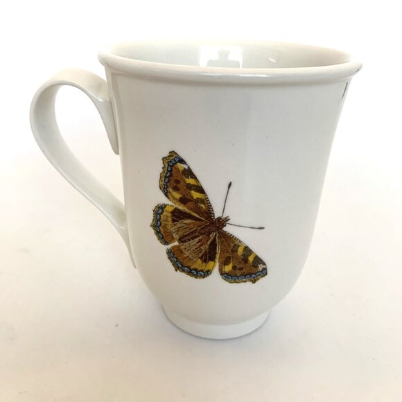 Portmeirion Coffee Tea Cup Mug The Botanic Garden Viola Tricolor Butterfly 1818 - Picture 8 of 13
